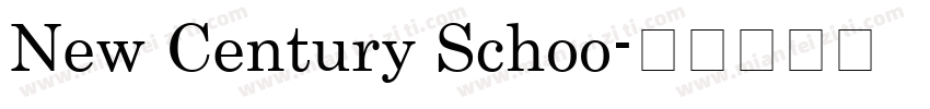 New Century Schoo字体转换